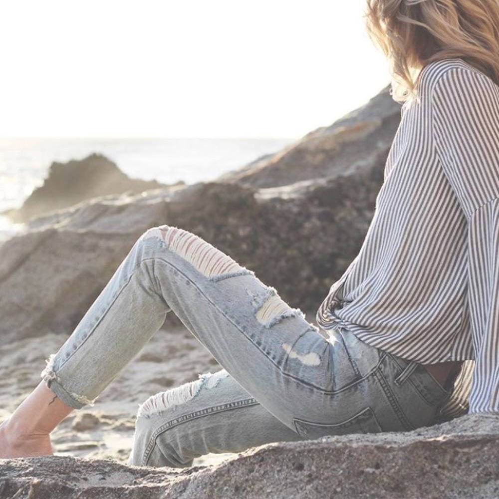 One Teaspoon Awesome Baggies Straight Leg Jeans